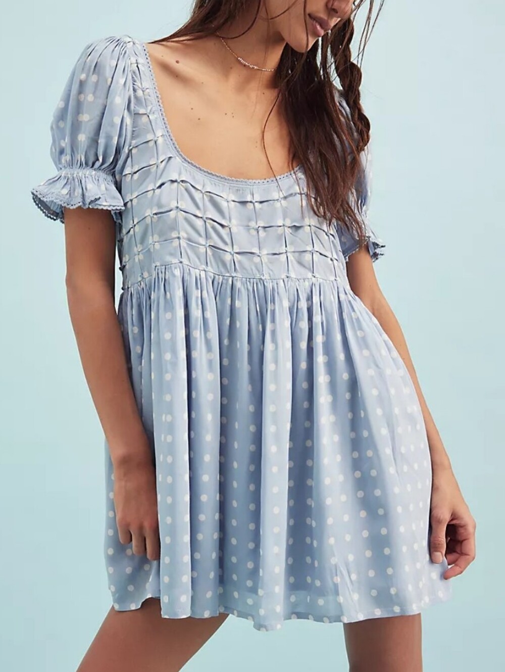 Free People Daisy Dots Mini Dress